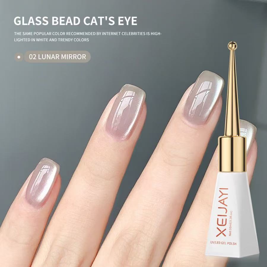 XEIJAYI 10ml Glass Bead Cat Ey - Nail Art Cat Eye Pink ulasan dan harga