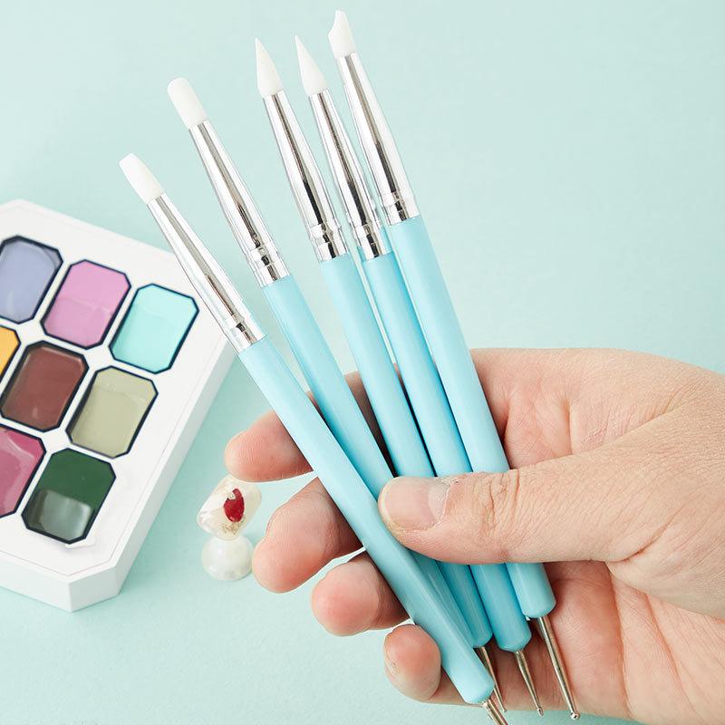 1/10/15 Pcs/Set Dual Ended Rhi - Nail Art Brush Set ulasan dan harga