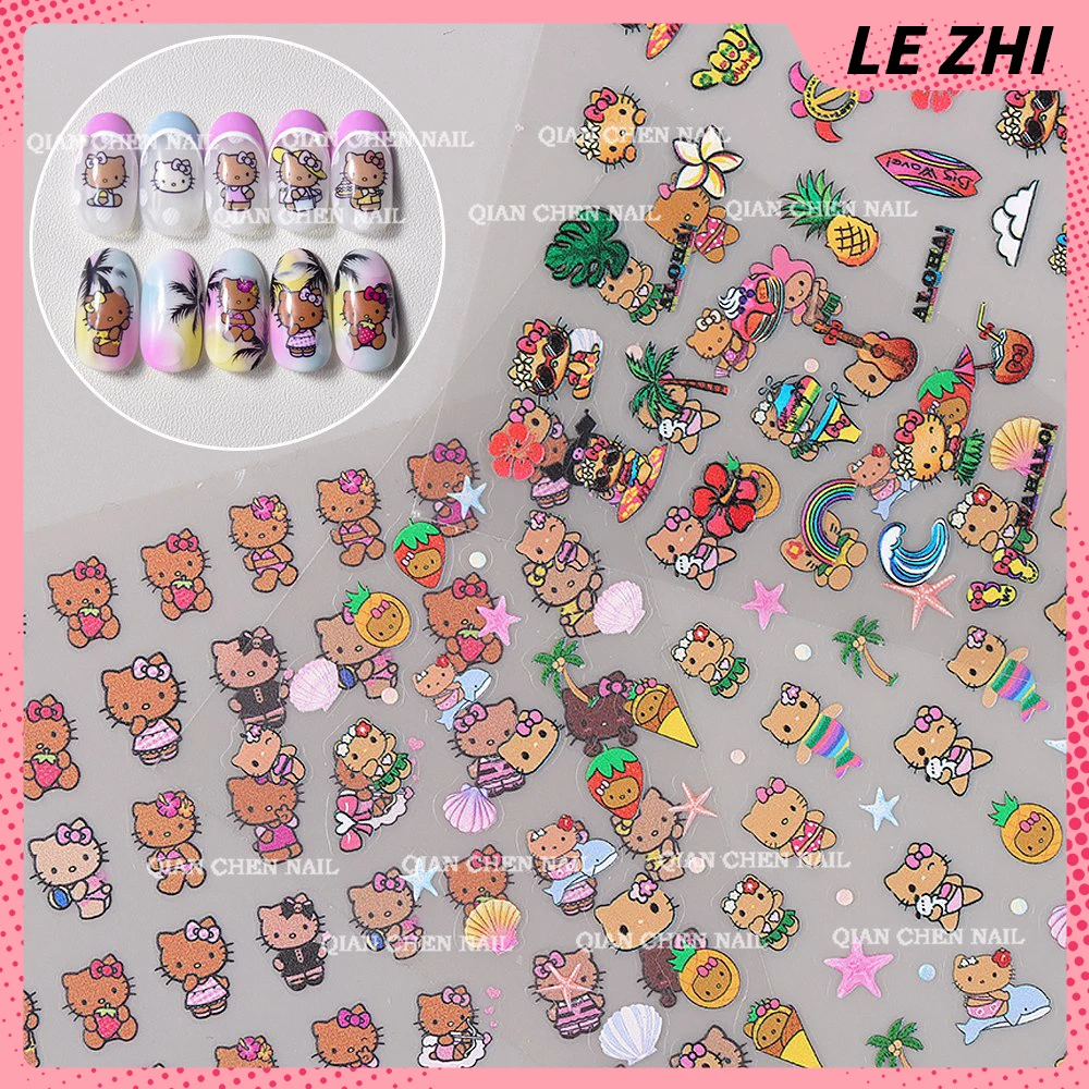 Kawaii Cartoon Nail Art Sticke - Striping Tape Nail ulasan dan harga